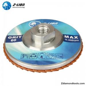 ZL-WMCY01 aluminiowa 4 diamentowa tarcza szlifierska z gwintem do ceramiki, stali